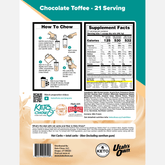 Chocolate Toffee single serving back of package