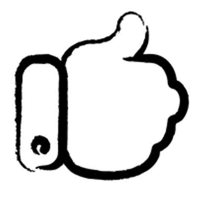 Thumbs up drawing