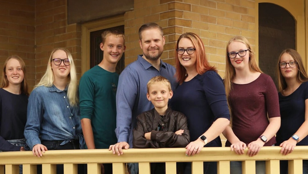 Chris and Miriam Bair with their children