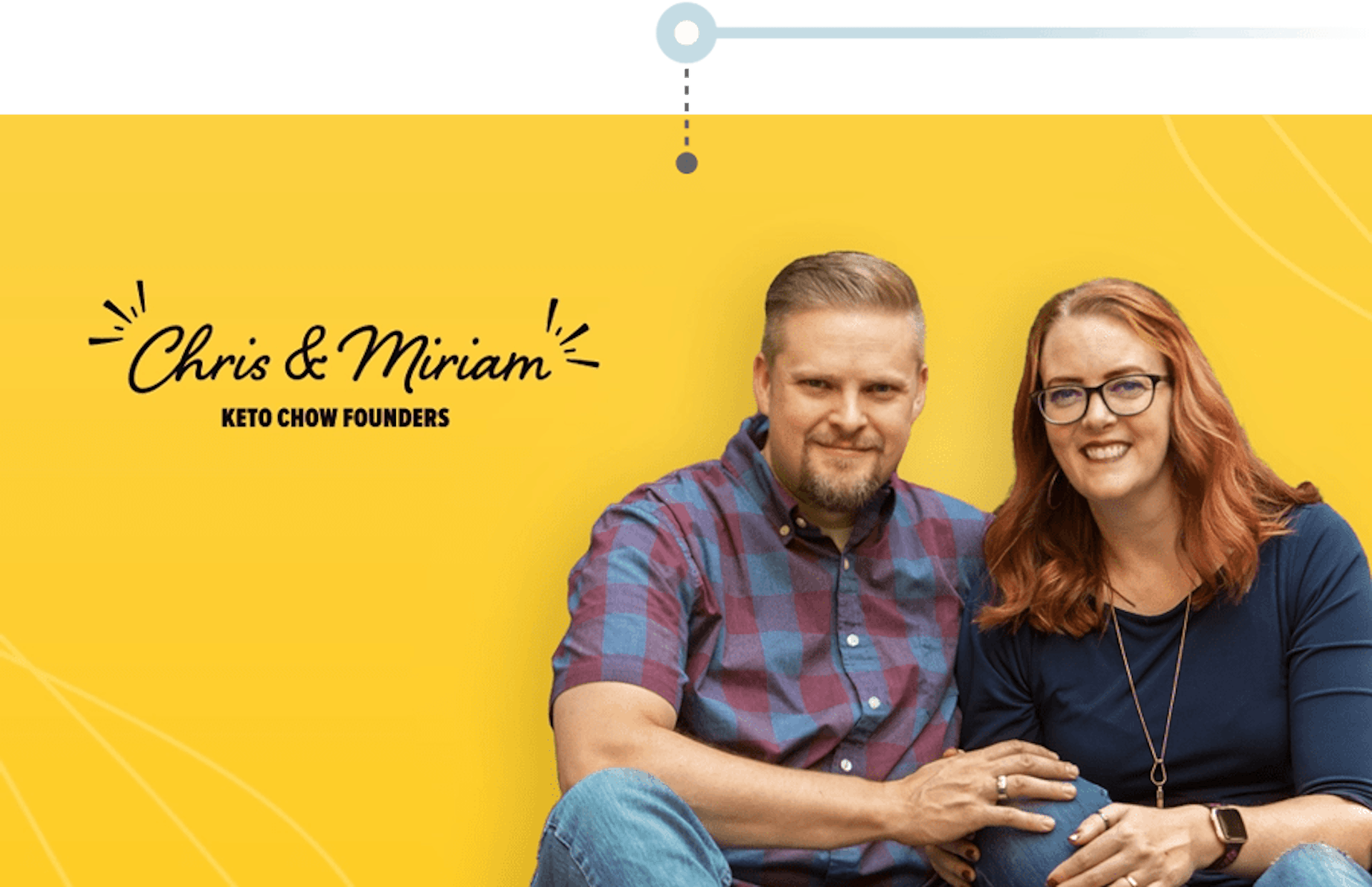 Keto Chow founders, Chris and Miriam Bair