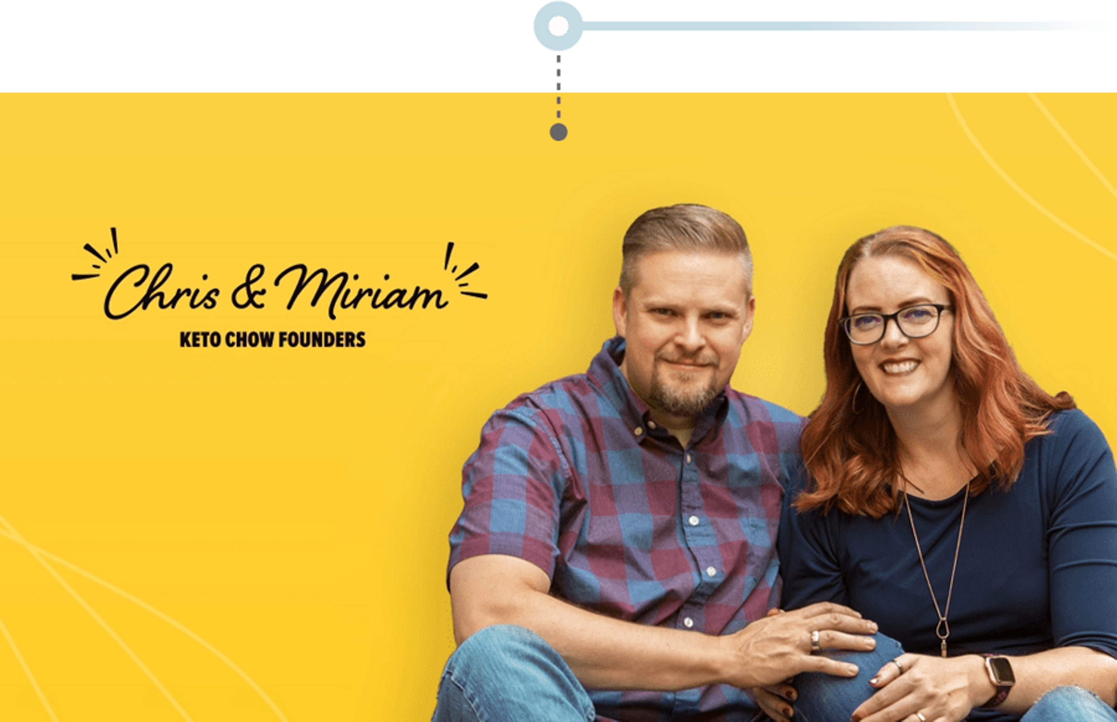 Keto Chow founders, Chris and Miriam Bair