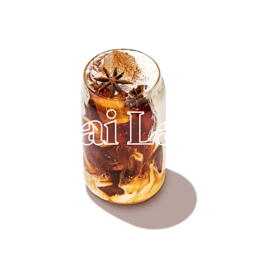 Keto Chow Chai Latte title with food name sake