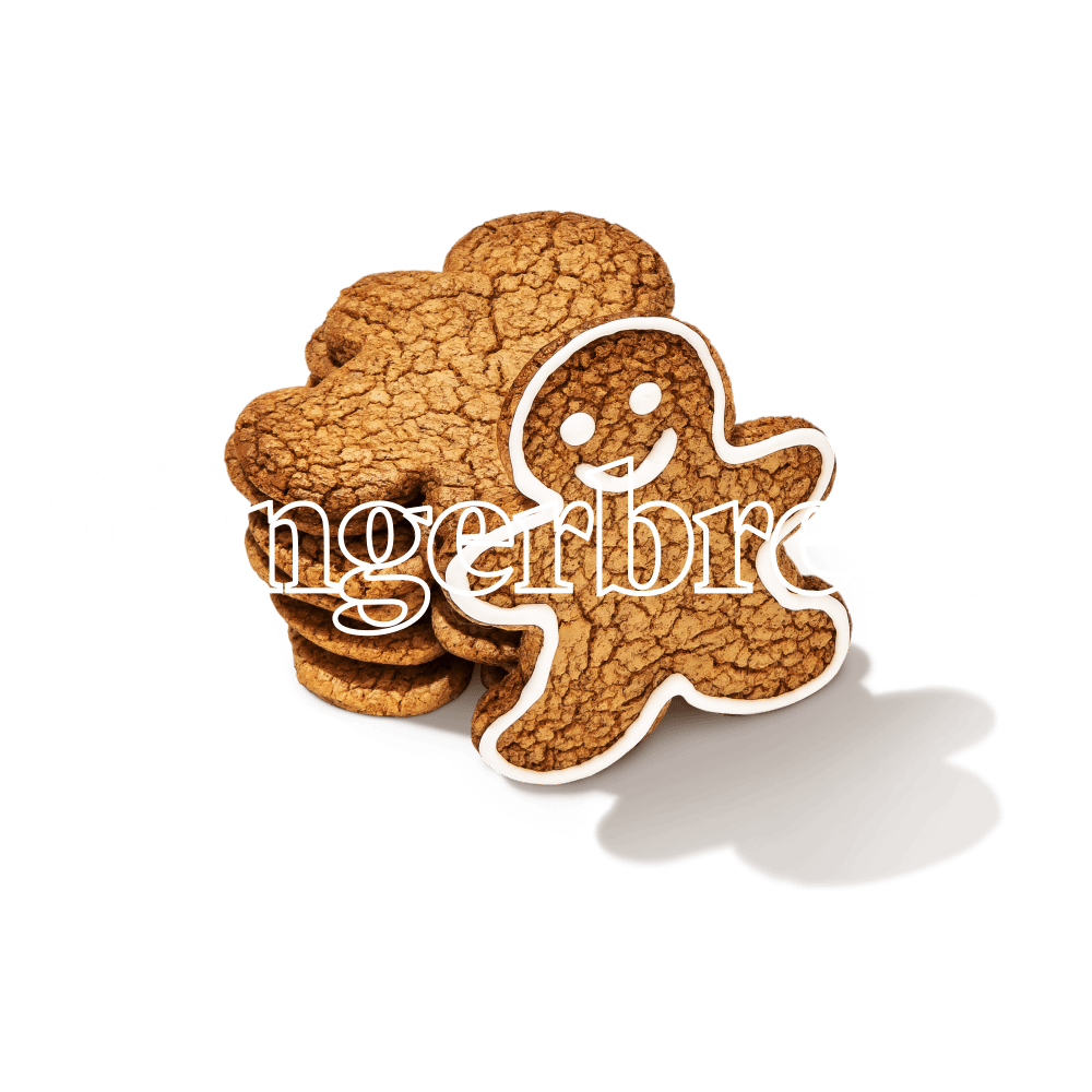 Keto Chow Gingerbread title with food name sake