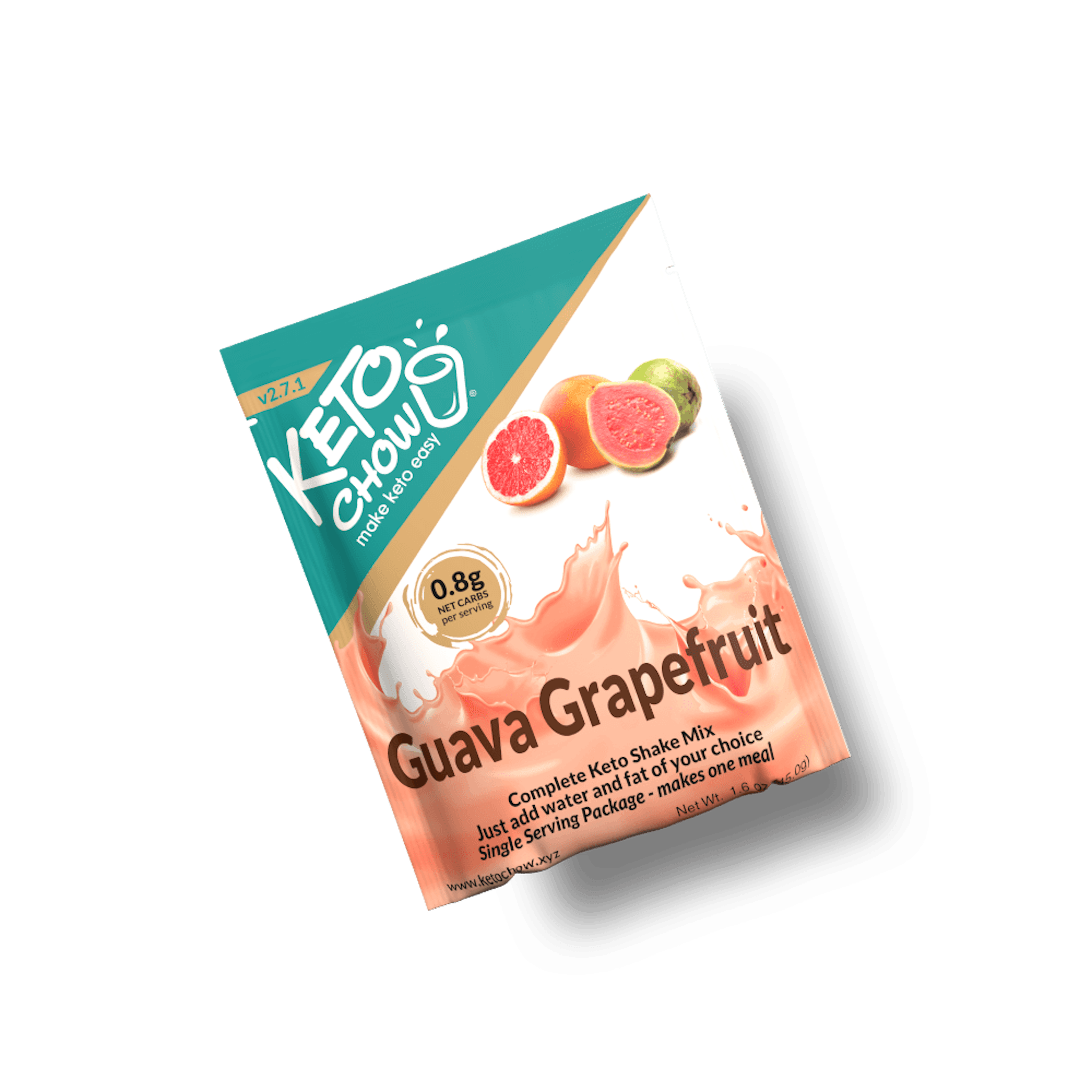 Image of the packaging for Guava Grapefruit Keto Chow