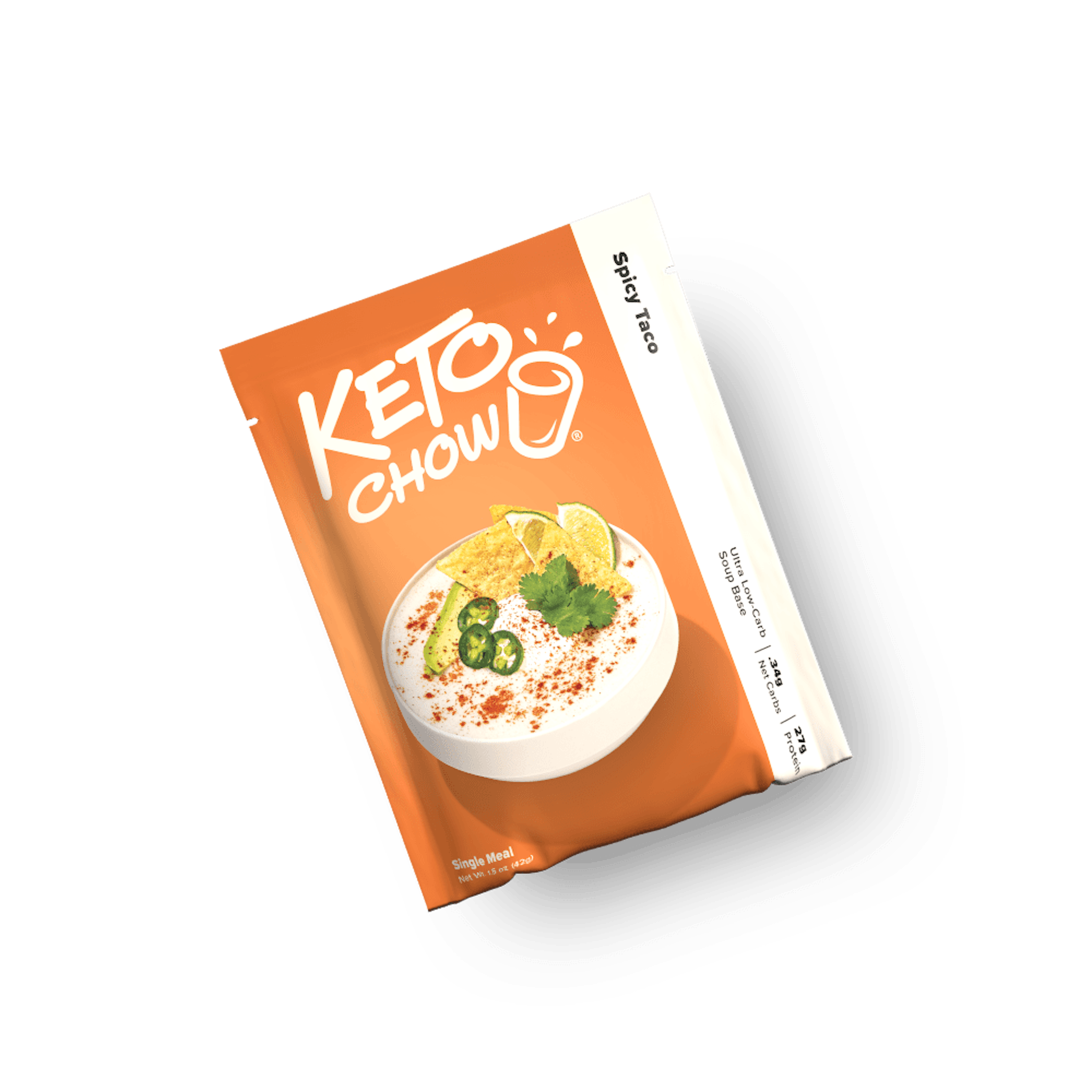 Image of the packaging for Spicy Taco Soup Keto Chow