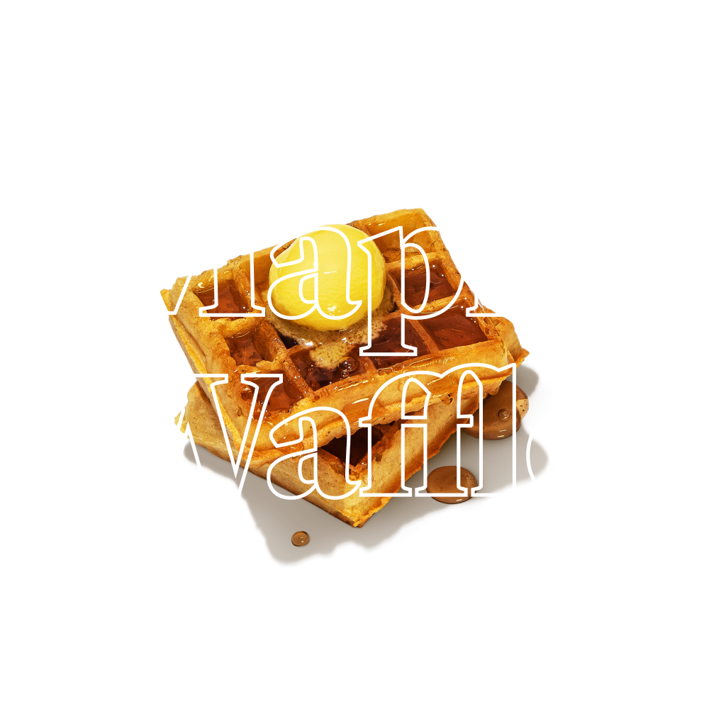 Keto Chow Maple Waffle title with food name sake