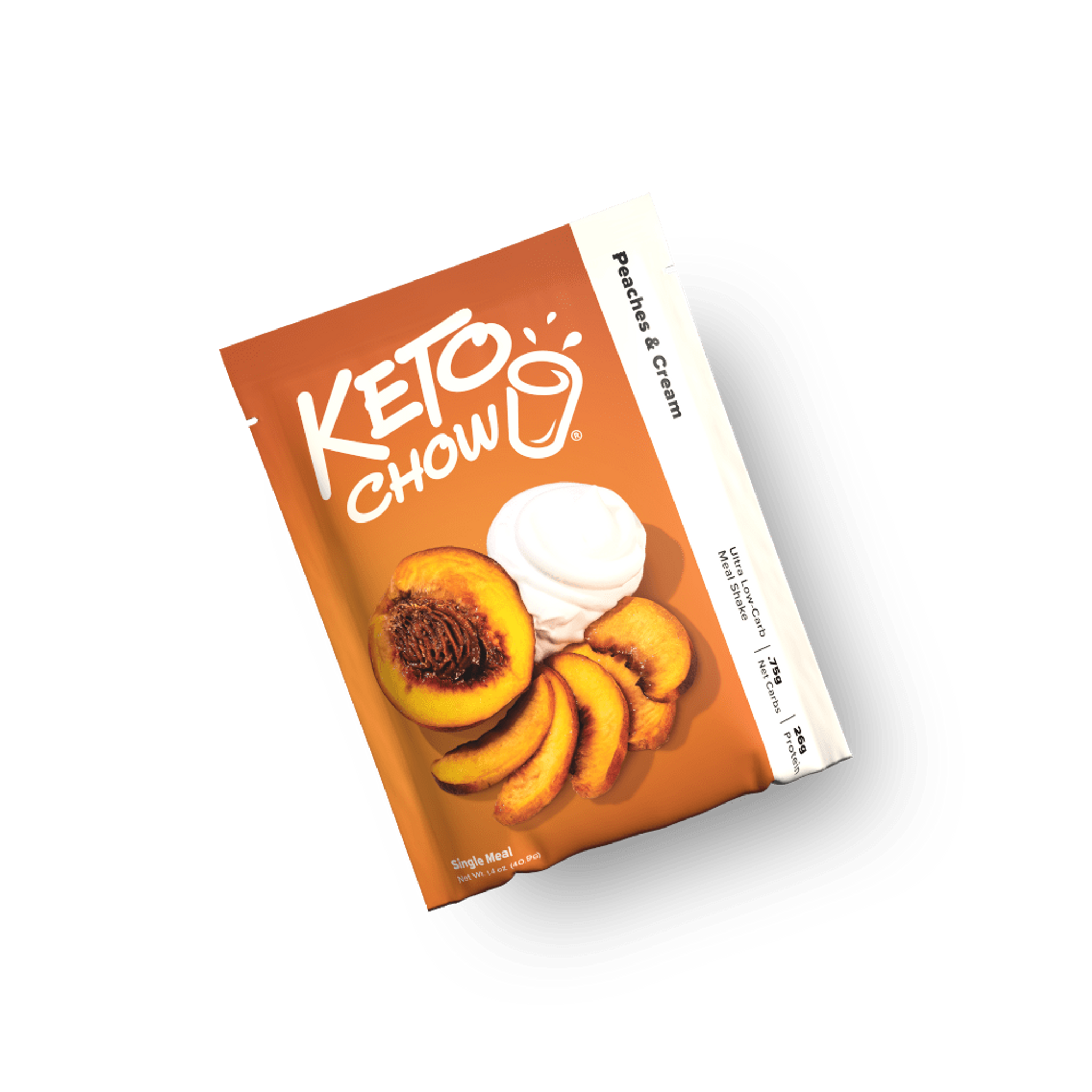 Image of the packaging for Peaches & Cream Keto Chow