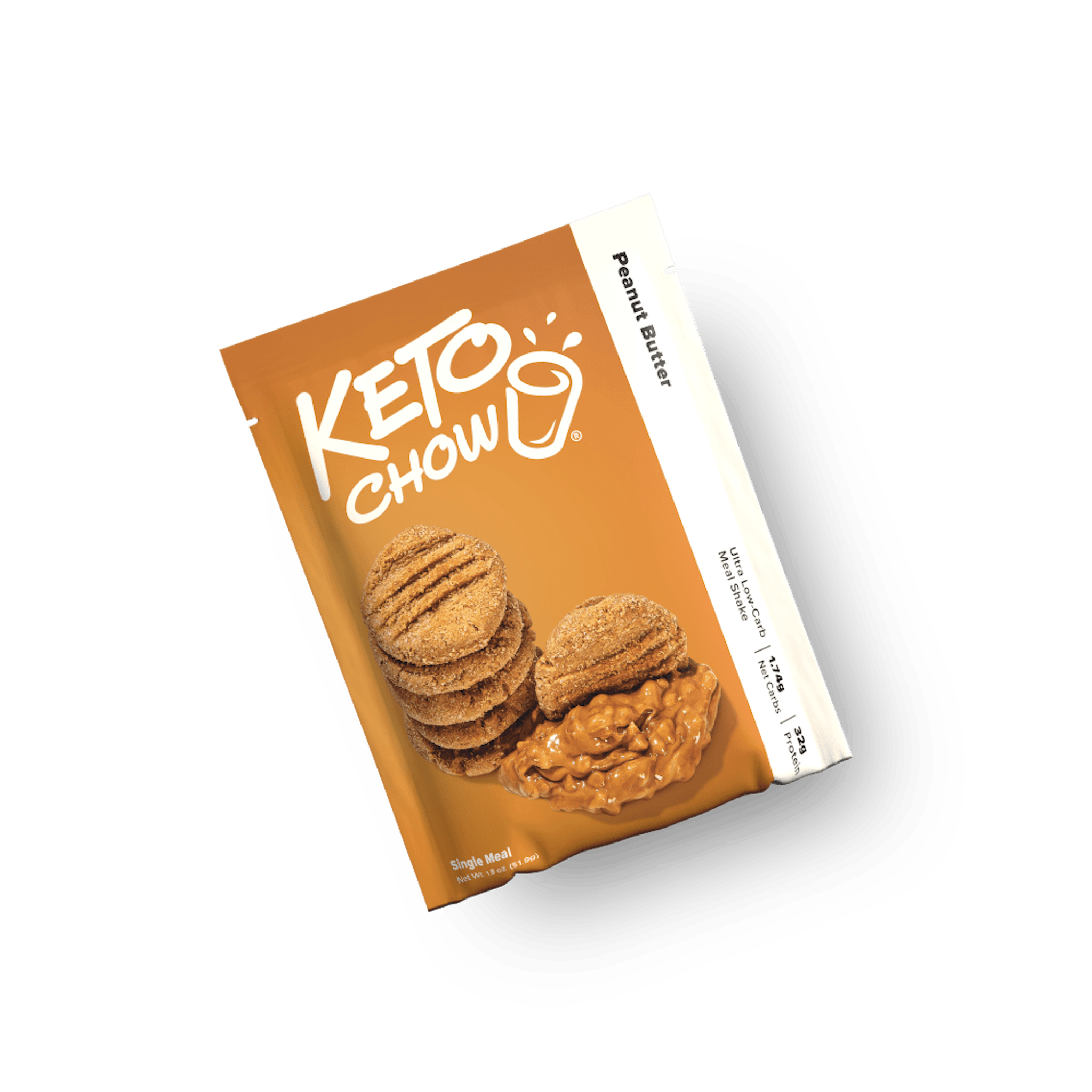 Image of the packaging for Peanut Butter Keto Chow