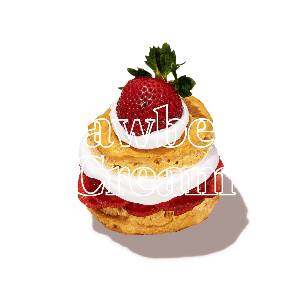 Keto Chow Strawberry Cream title with food name sake