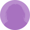 A colored silhouette of a headshot