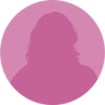 A colored silhouette of a headshot