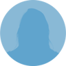 A colored silhouette of a headshot