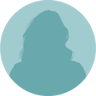 A colored silhouette of a headshot