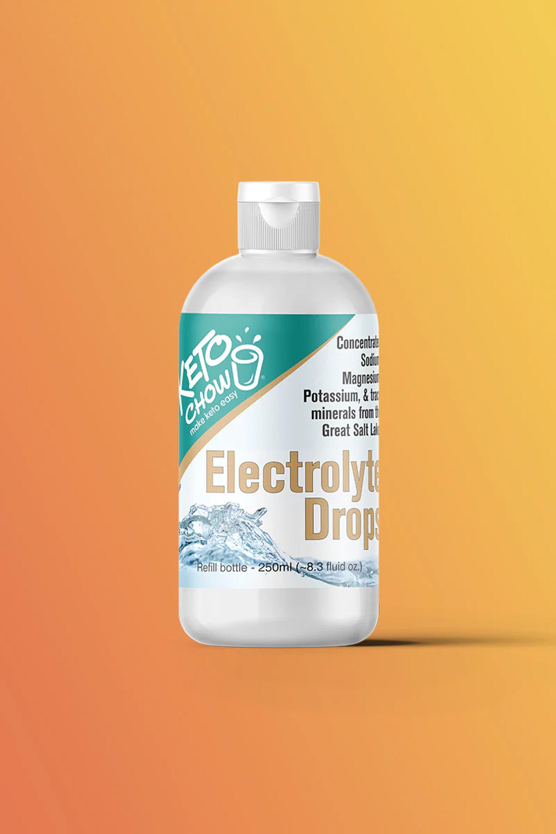 a bottle of electrolyte drops