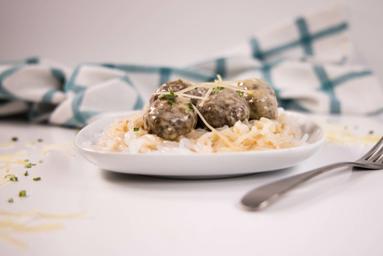 Swedish meatballs- featuring beef soup base