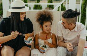 family eating