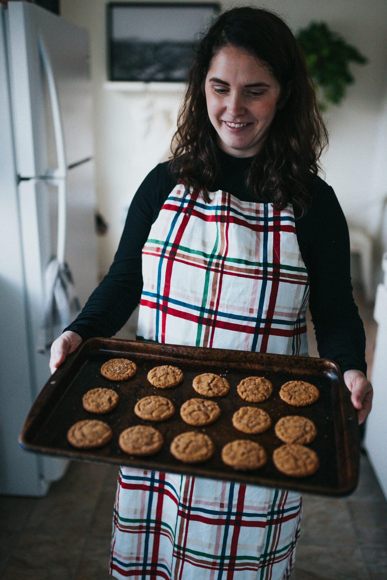 woman with cookies