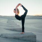 woman doing yoga