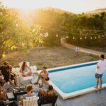 party near a pool