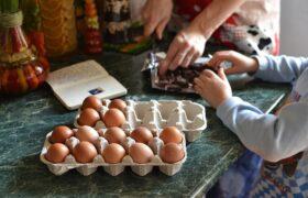 using eggs to cook