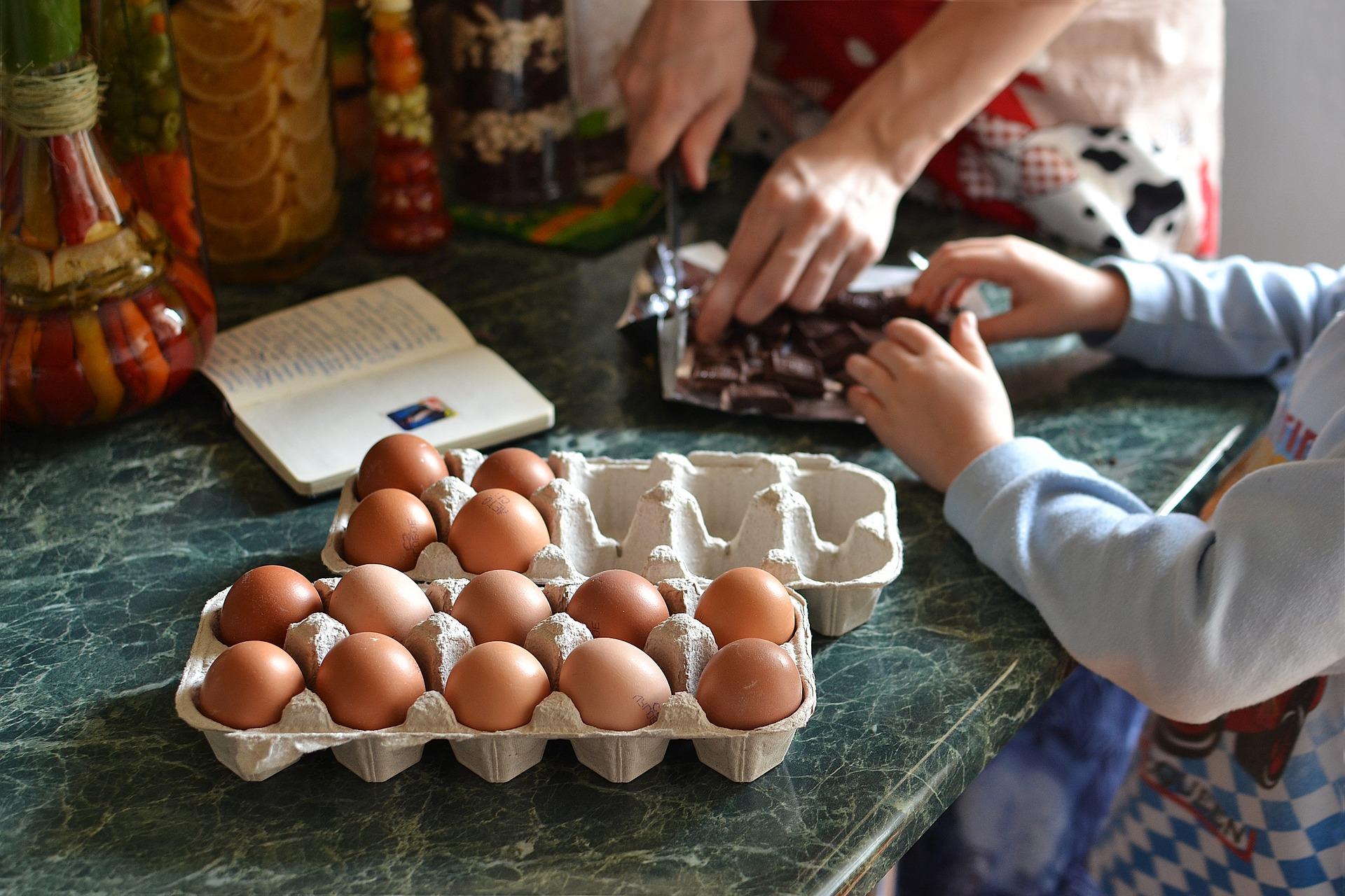 using eggs to cook