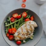 Plate of keto food