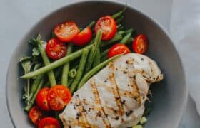 Plate of keto food