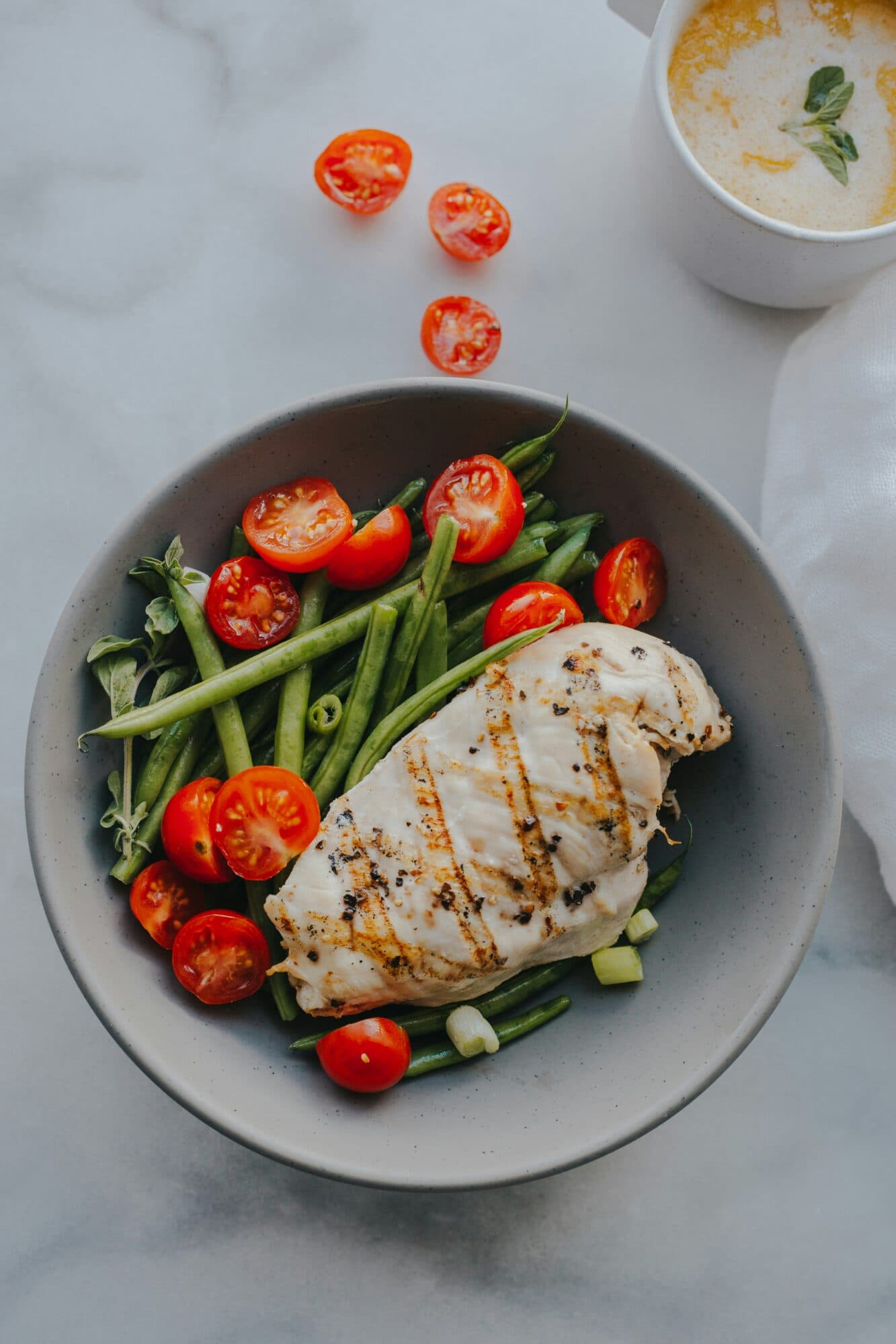 Plate of keto food