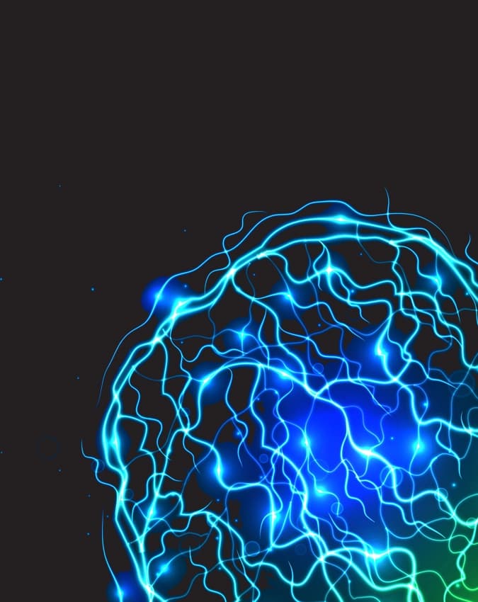 A pattern of electric nodes