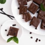 Top view - Chocolate Mint Soft Fudge.