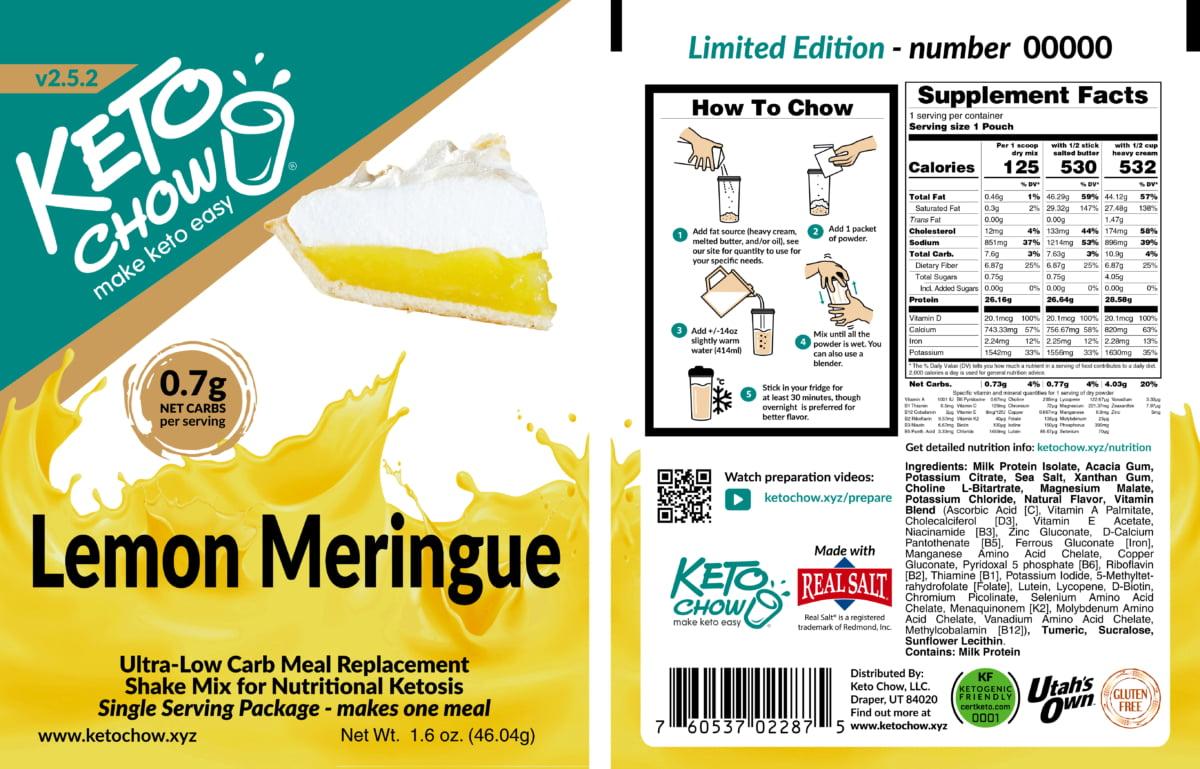 Nutritional facts. visit info.ketochow.xyz/nutrition