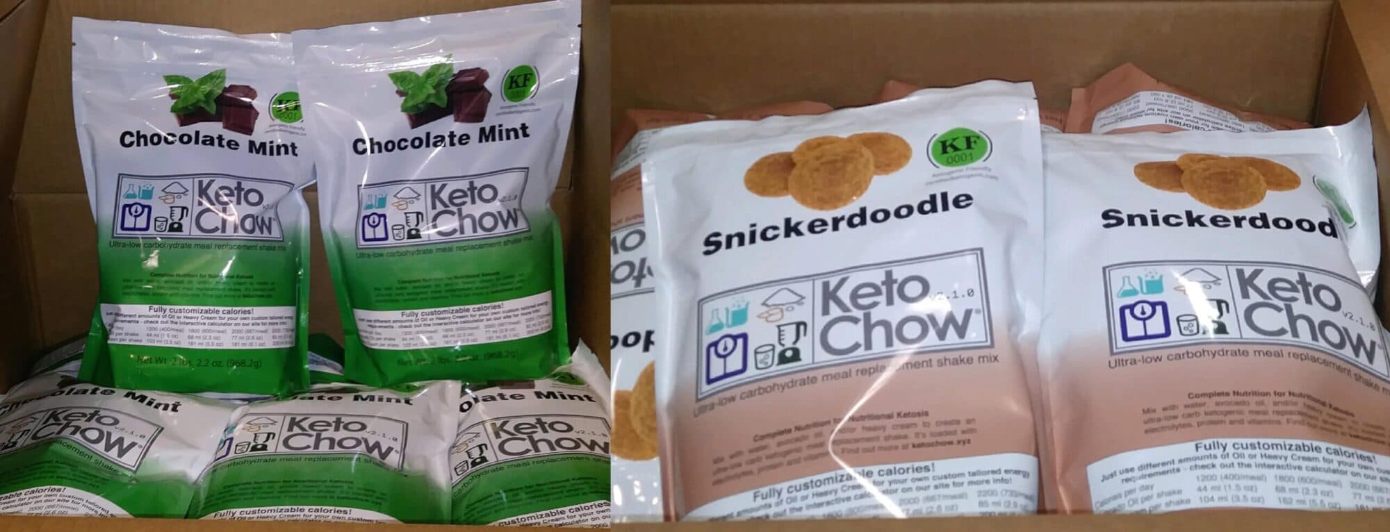 Mint-and-snickerdoodle 21 meal bulk bags