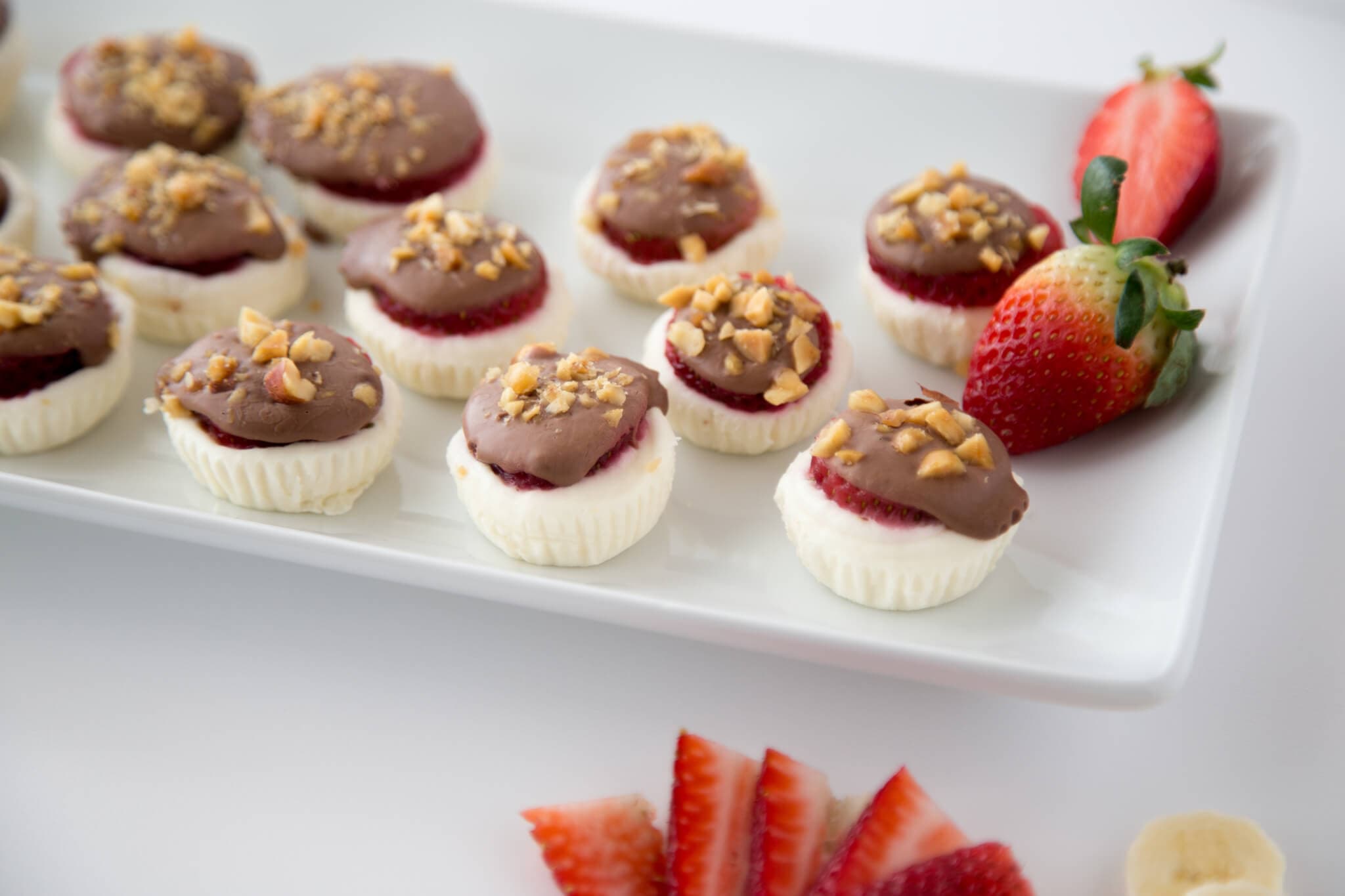 Banana Split Frozen Yogurt Bites