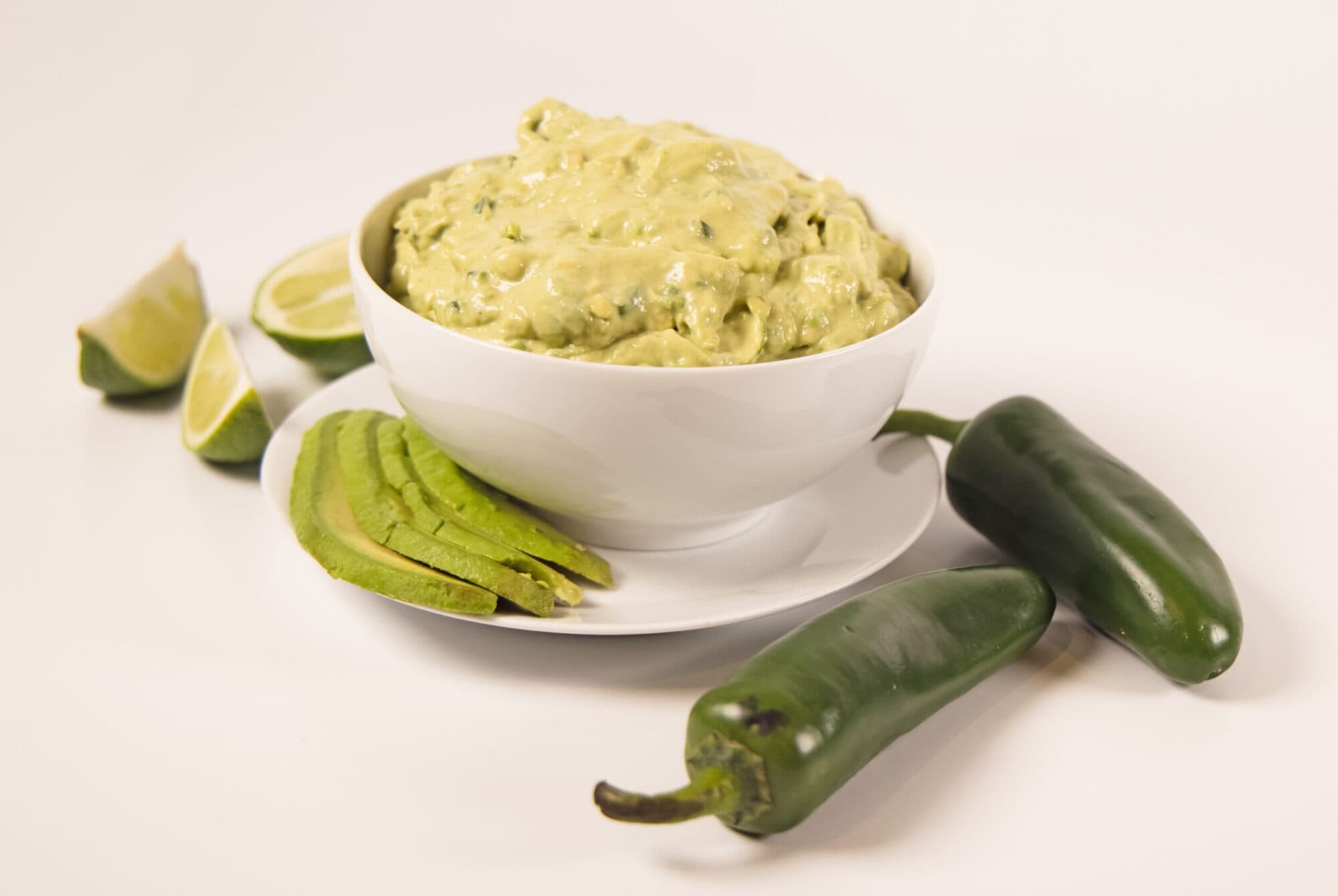 Spicy, Creamy Guacamole Dip