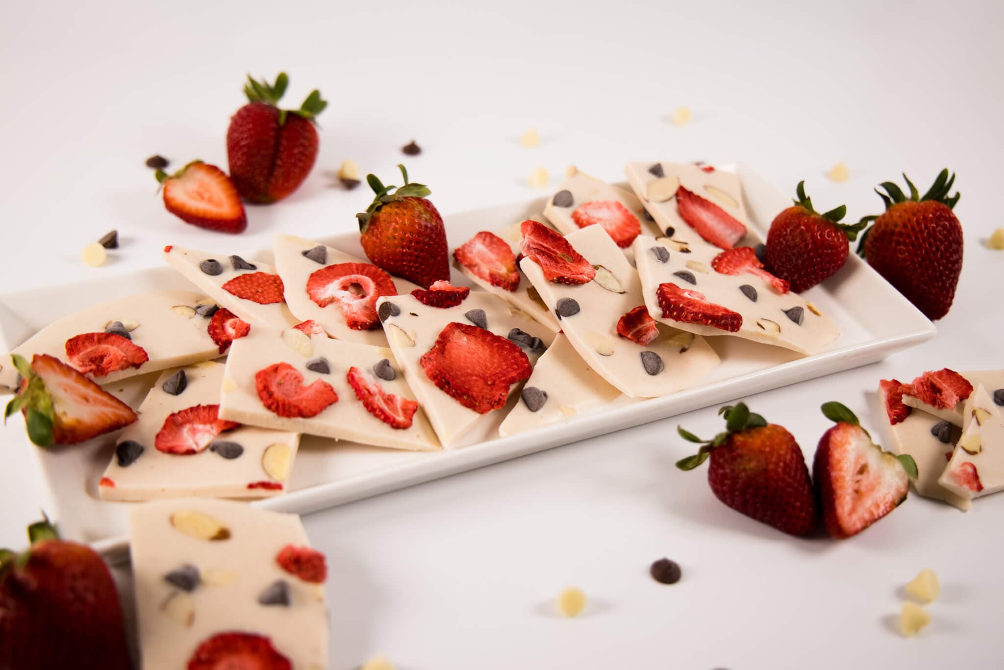 Strawberry White Chocolate Bark