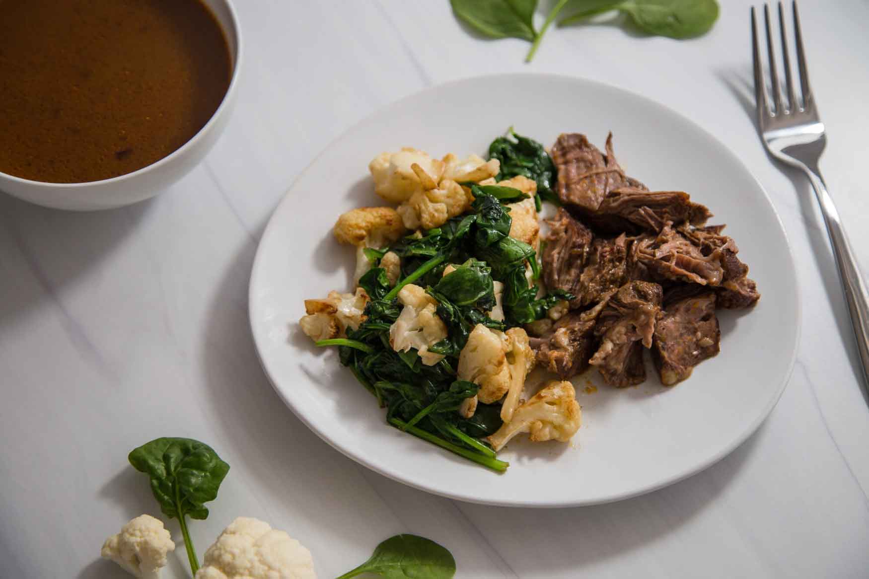 Chuck Roast with Pan Sauce and Vegetables