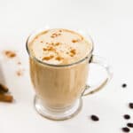 Glass mug with Cafe au Lait