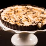 chocolate toffee cream tart