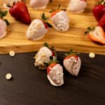 white chocolate covered strawberries