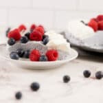 keto no-bake blueberry cheesecake