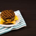 mini keto waffle sandwiches