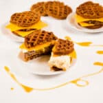 mini keto waffle sandwiches