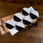 black and white cookies