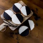 black and white cookies