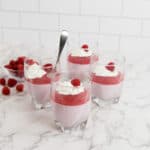 keto raspberry panna cotta