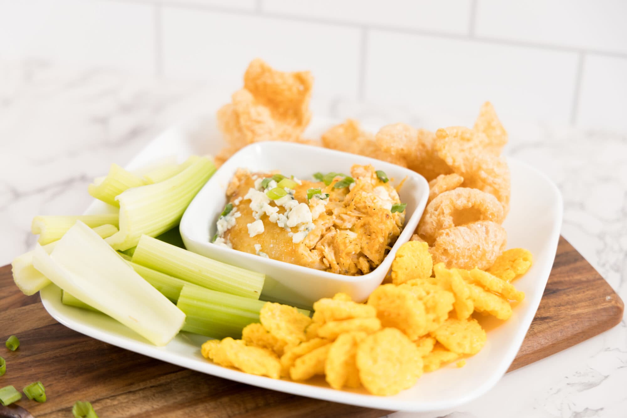 keto buffalo chicken dip