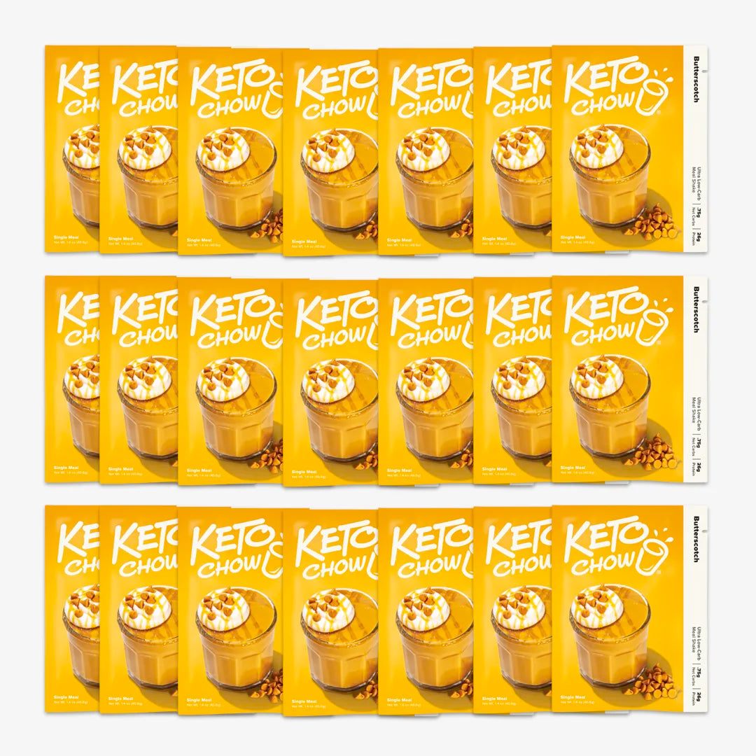Butterscotch Keto Chow 21 go pack. Two Krazy Ketos help develop this.