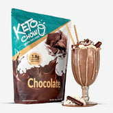 Chocolate Keto Chow 21 bulk bag with shake