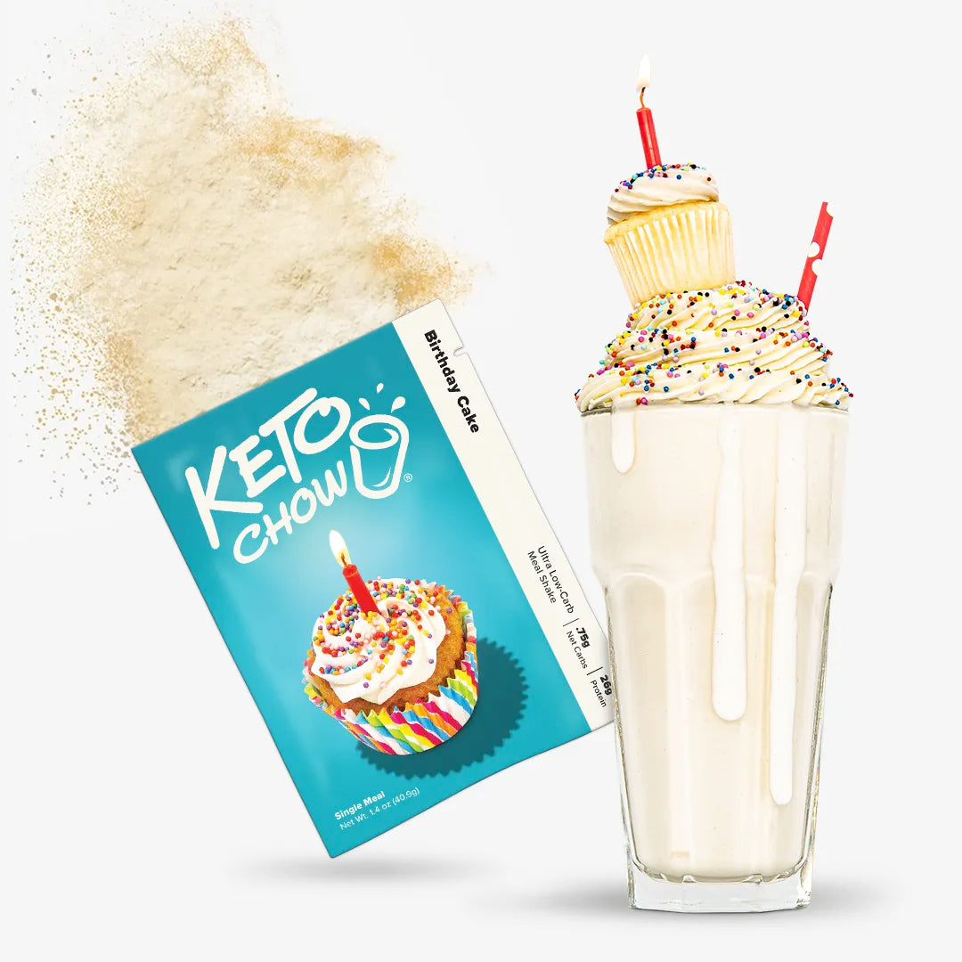 Birthday Cake Keto Chow single meal packet
