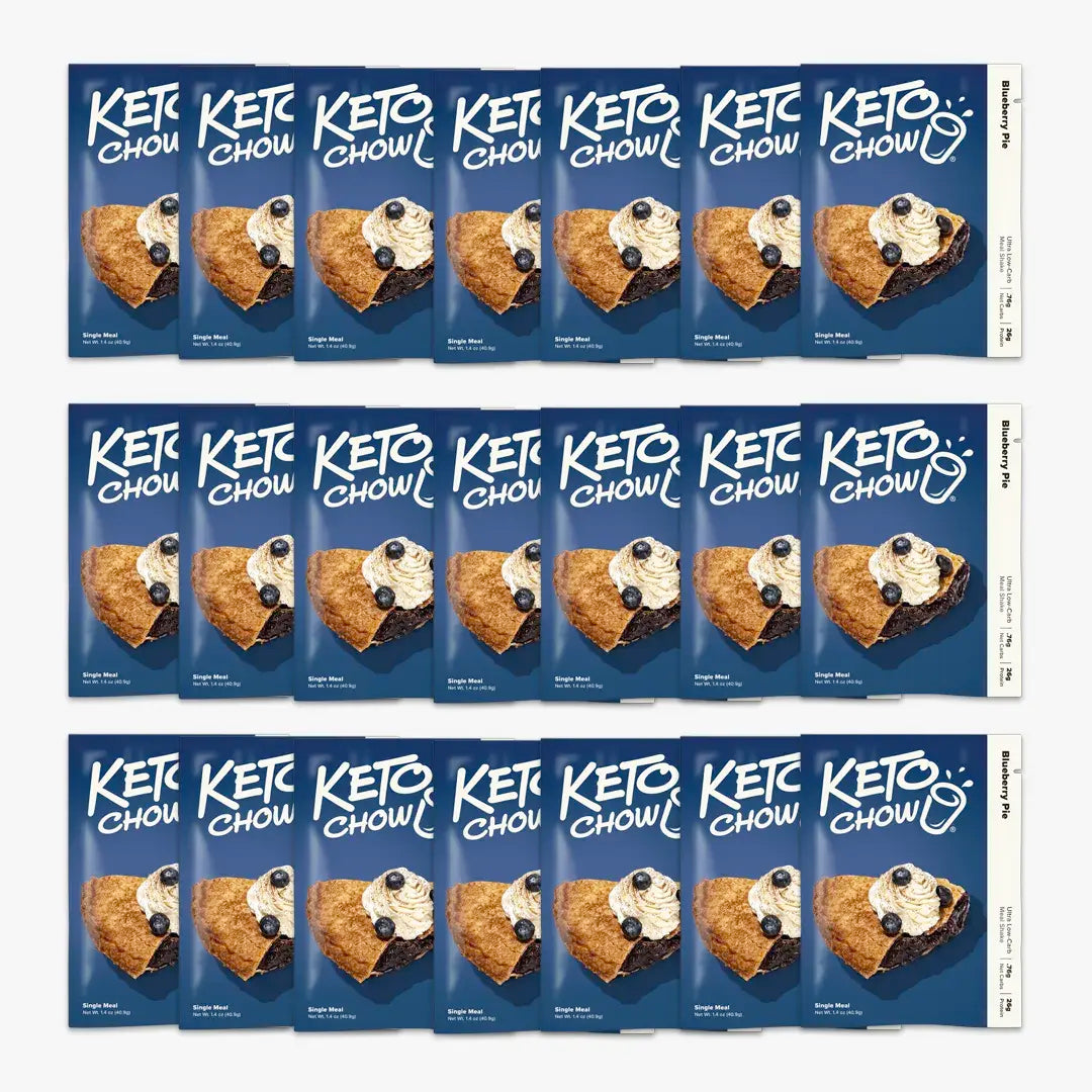 Blueberry Pie Keto Chow 21 single meal packets